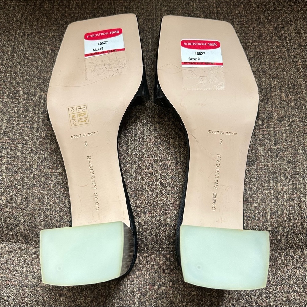 GOOD American Slides Ombre Heels Size 9 - Picture 6 of 11